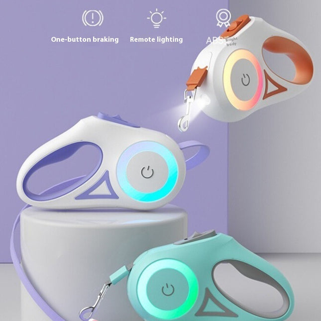 Retractable Leash And Dog Collar