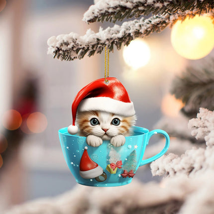 Tree Acrylic Flat Pendant Christmas Decoration