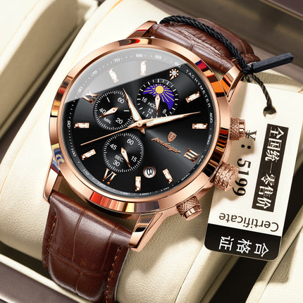 Men's Watch With Moon Phase