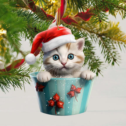 Tree Acrylic Flat Pendant Christmas Decoration