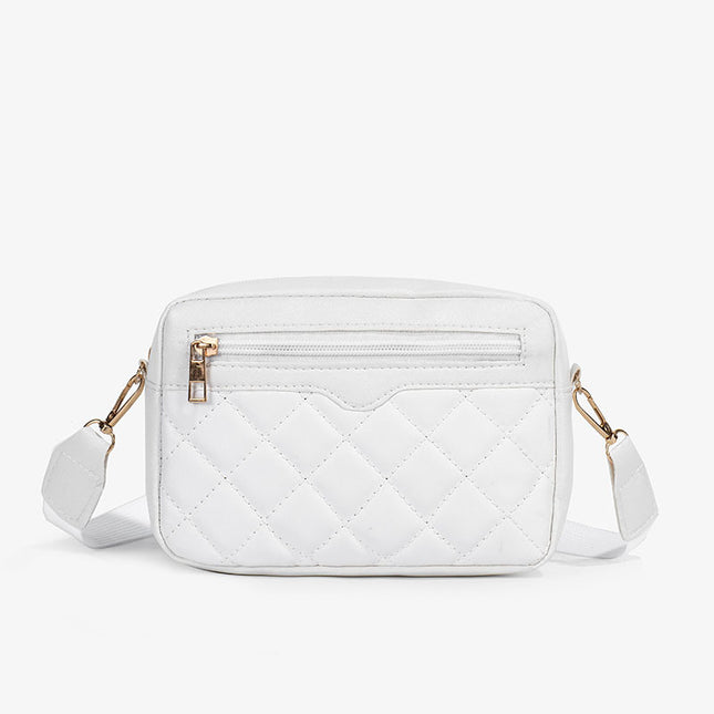 Ladies' Single-shoulder Embroidered Side-pull Crossbody Small Square Bag