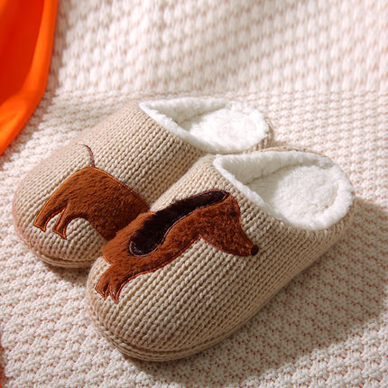 Men And Women Indoor Cotton Slippers Cartoon Cute