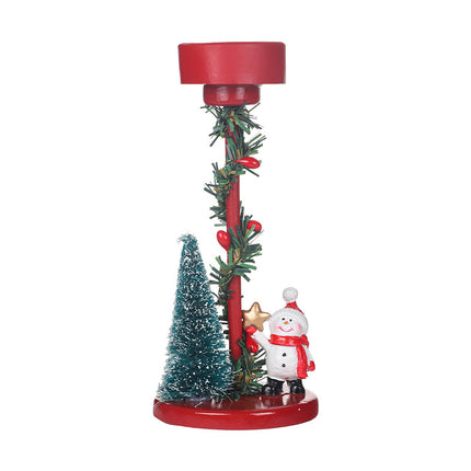 Desktop Resin Christmas Tree Elderly Candlestick