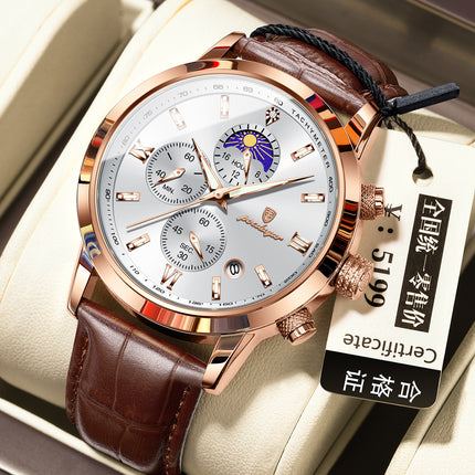 Men's Watch With Moon Phase