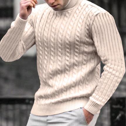 High Collar Twist Long Sleeve