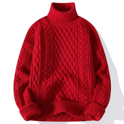 Vintage Jacquard Turtleneck