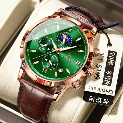 Men's Watch With Moon Phase