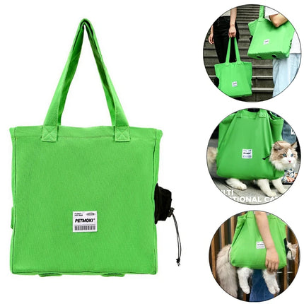 Multifunctional Breathable Dog Canvas Carrier Bag