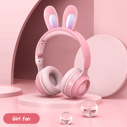 Wireless Rabbit Luminous Extendable Wheat Headphones