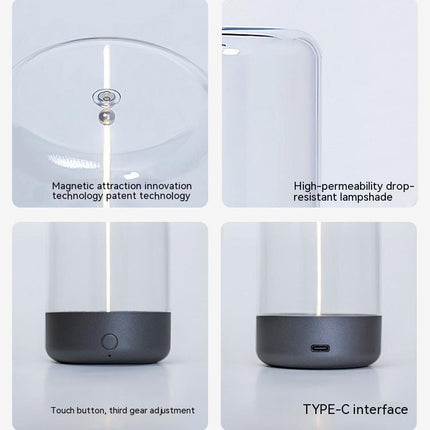 Rechargeable Portable Night Light With High Transparency And Anti Drop Creative Atmosphere Light