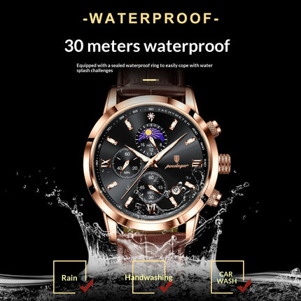 Men's Watch With Moon Phase
