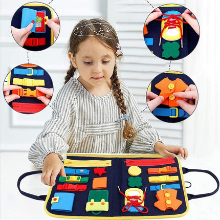 Busy Book Children's Busy Board Dressing