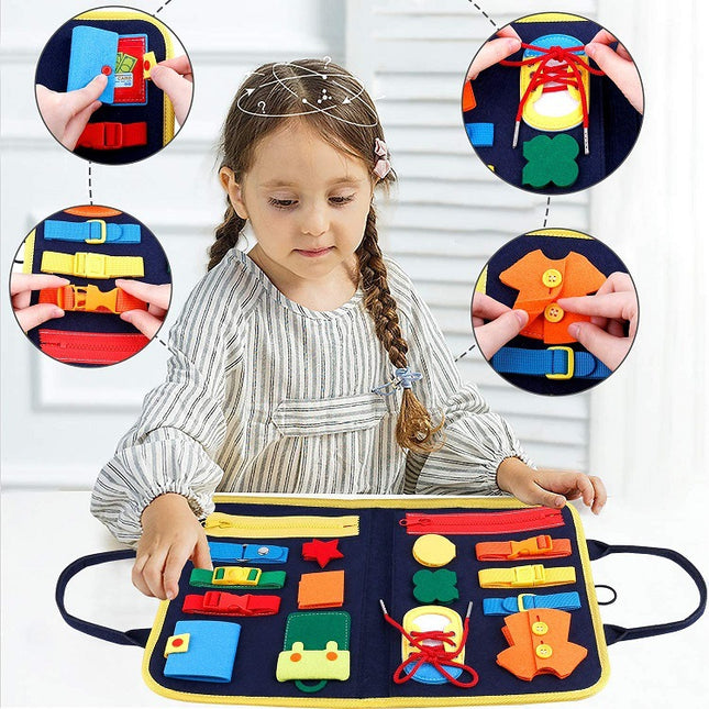 Busy Book Children's Busy Board Dressing